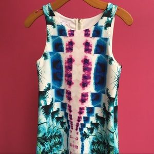 OOTD Palm Tree Shift Dress